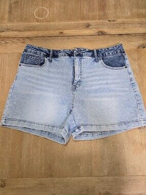 Terra & Sky Light Blue Denim Jean Shorts